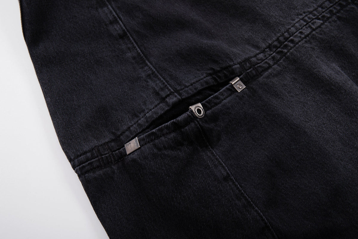 Madxmarx Utility-Jeans mit weitem Bein und geteiltem Design