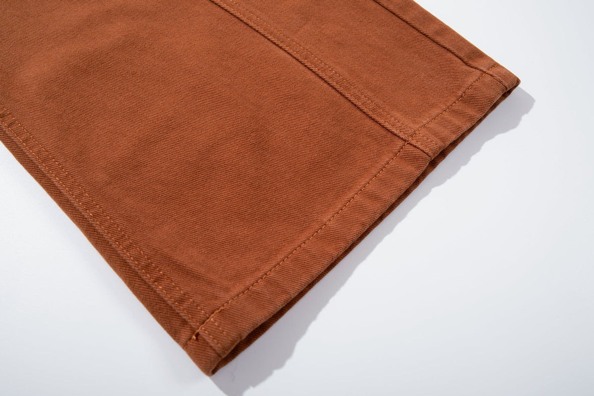 Calça Jeans Wide-Leg com Recortes Curvos Madxmarx