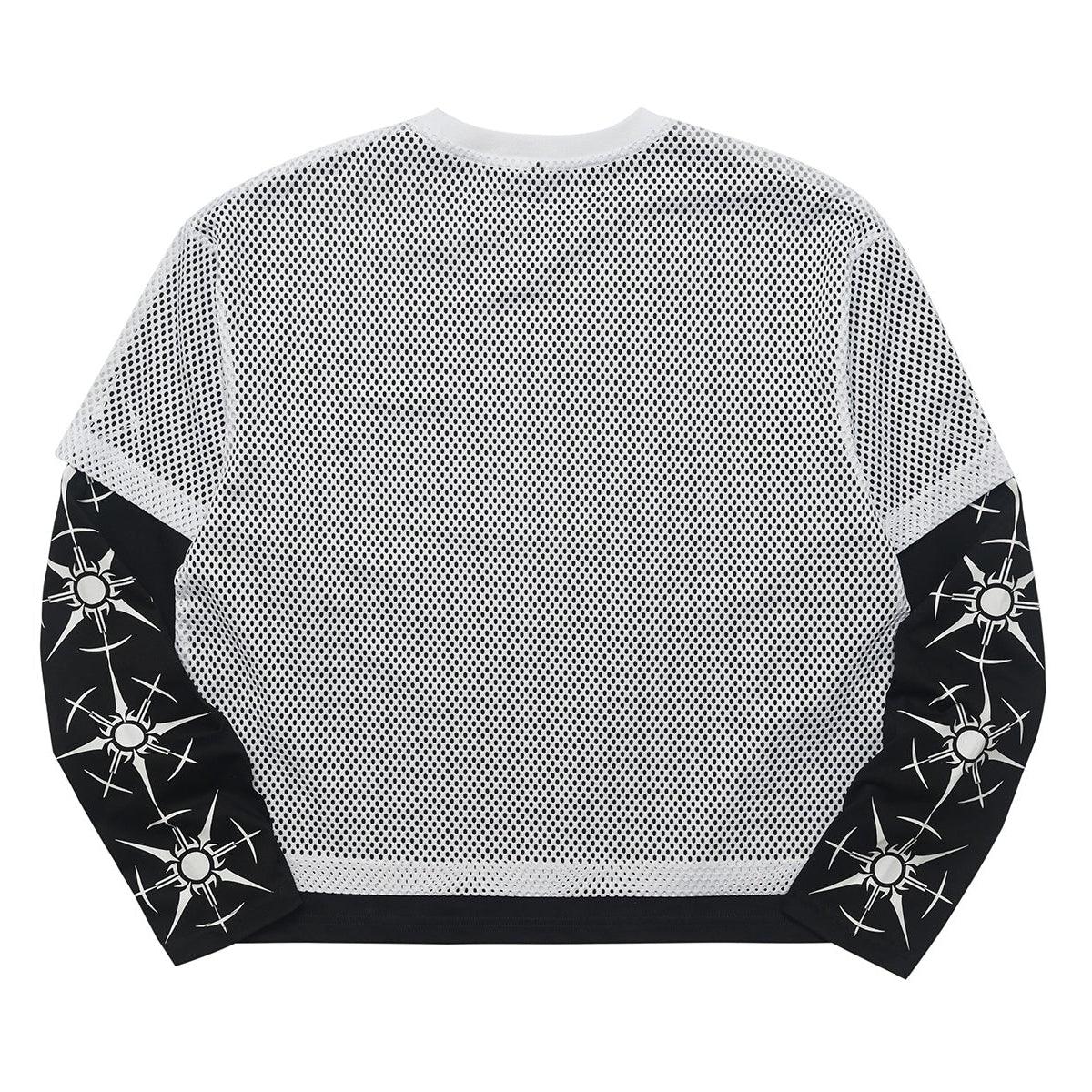 Madxmarx Layered Mesh Graphic Long Sleeve Tee