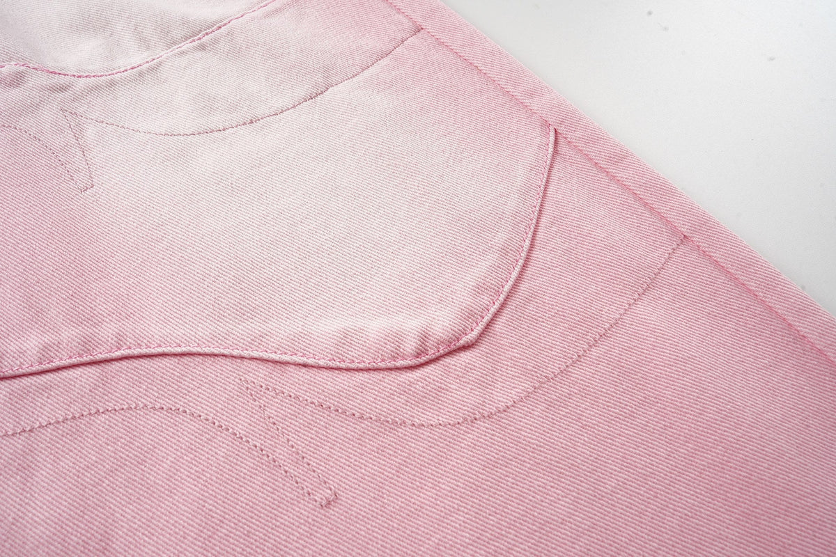 Madxmarx Weit geschnittene Jeans in verwaschenem Pink