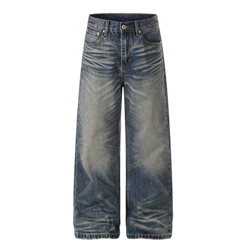 Jean large délavé vintage Madxmarx - TP / Bleu