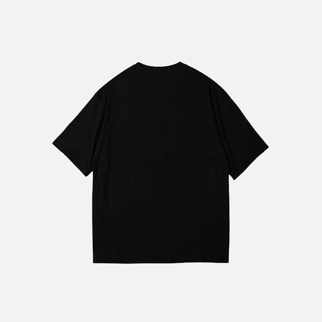 Camiseta con estampado "Abre los ojos"