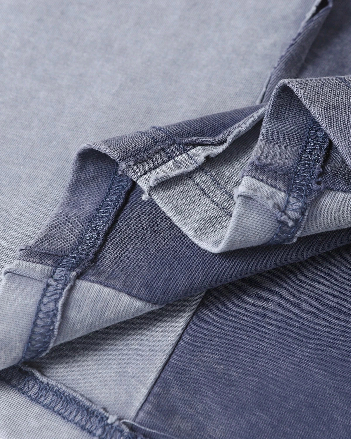 Patchwork Washed Boxy Cropped T-Shirt