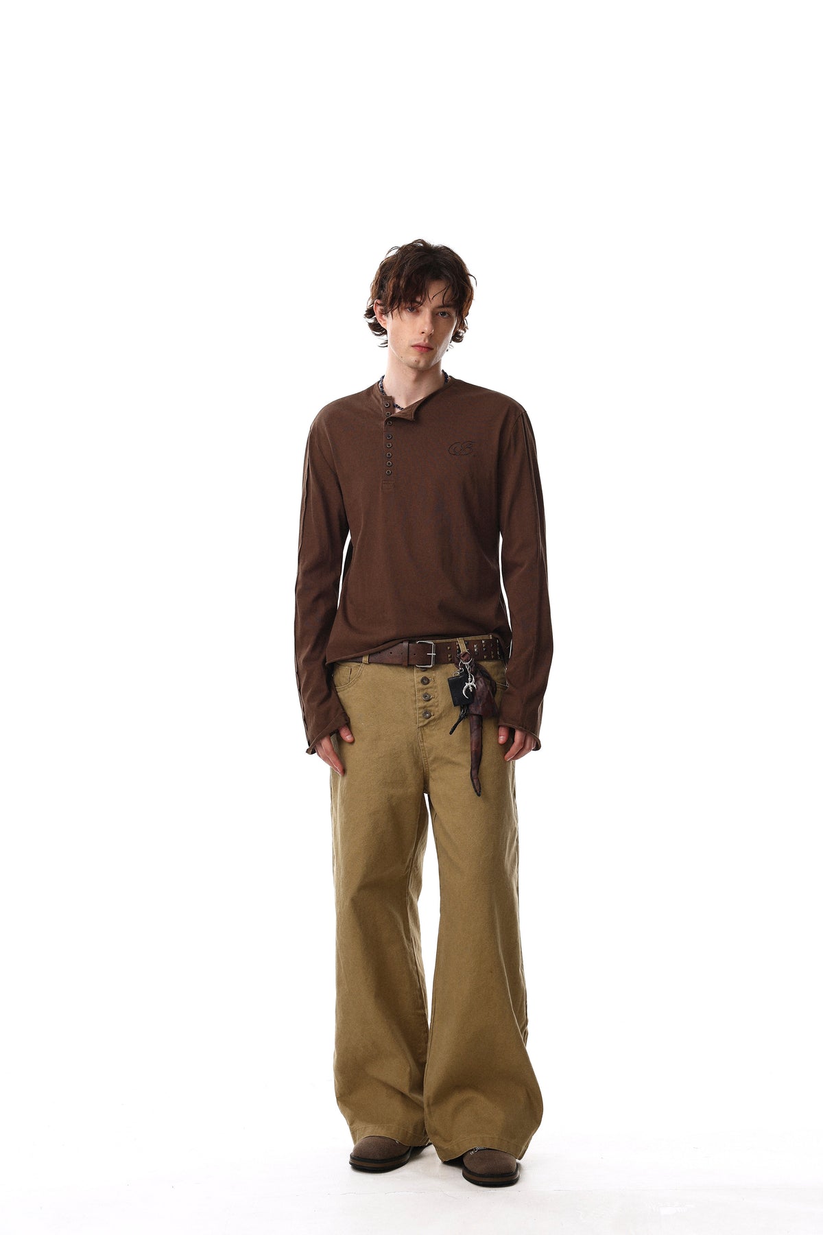 Madxmarx Classic Henley Long Sleeve Tee