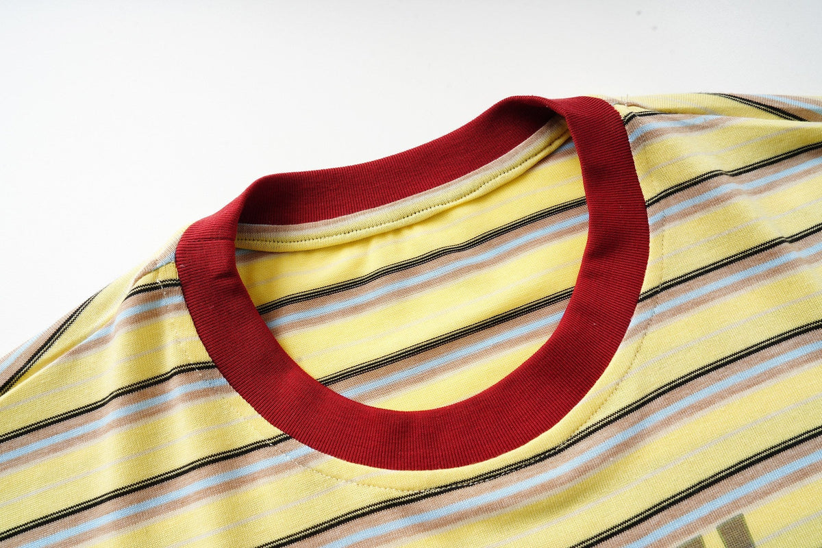 Madxmarx Happiness Striped Long Sleeve Tee