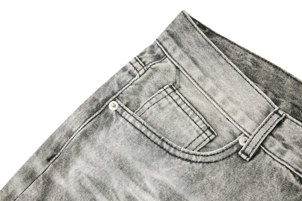 Madxmarx Washed Whisker Wide-Leg Jeans