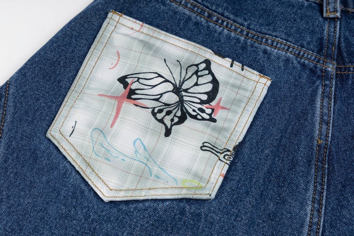 Jean incurvé Madxmarx Bunny Ribbon
