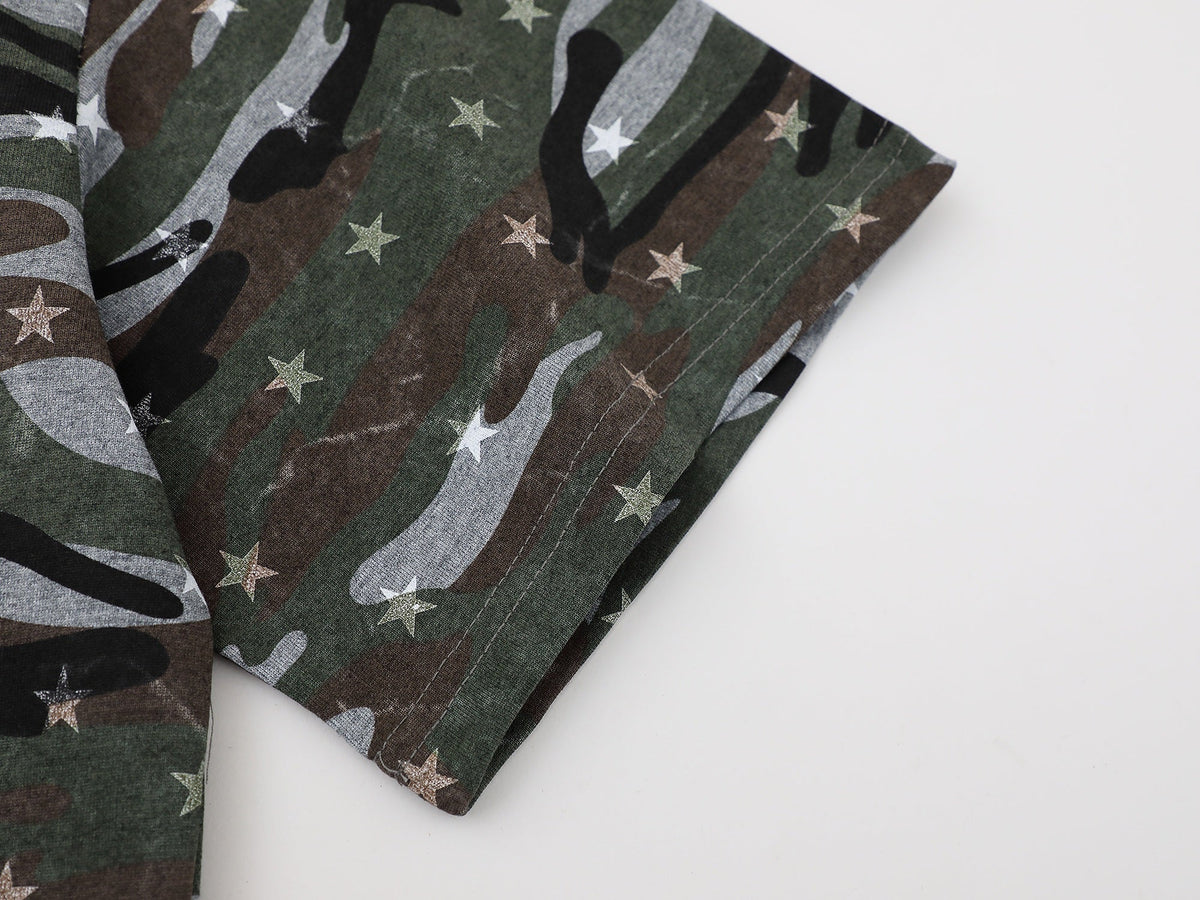Madxmarx Camo Star Graphic Polo