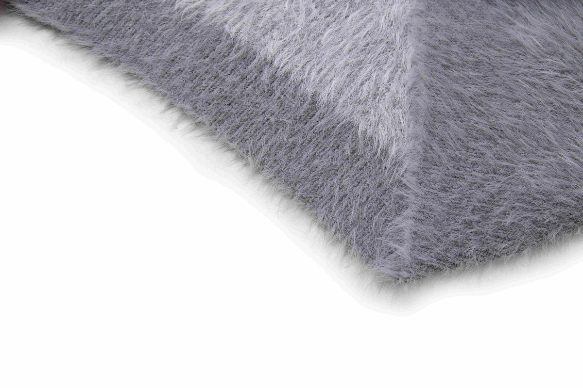 Madxmarx Fuzzy Graphic Zip-Up Sweater