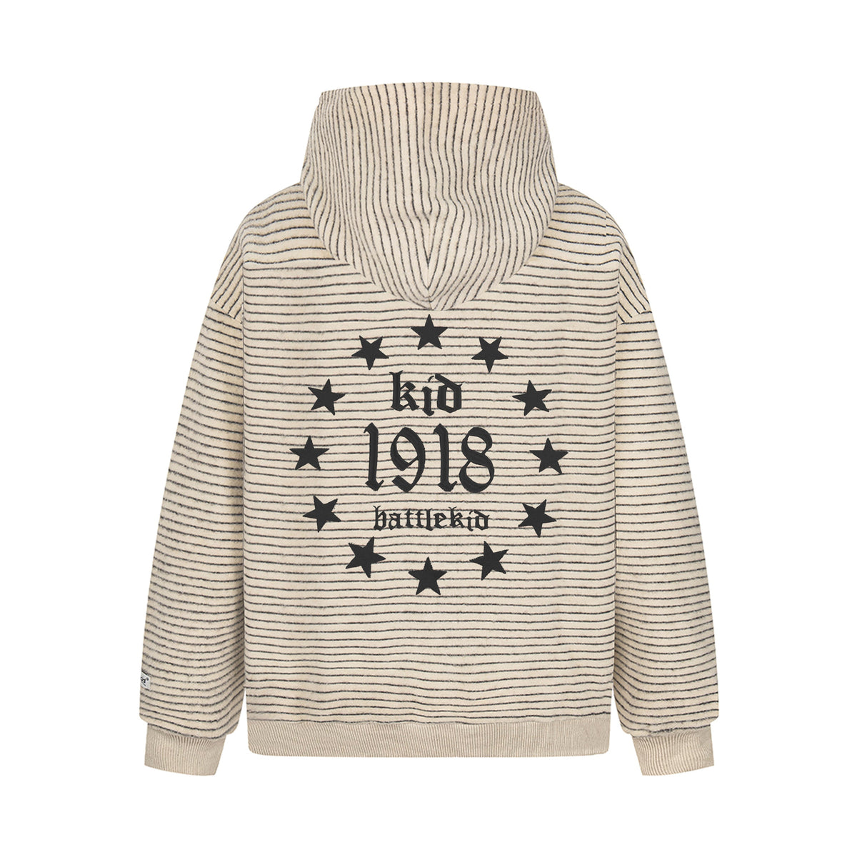 Madxmarx Striped Knit Zip Hoodie