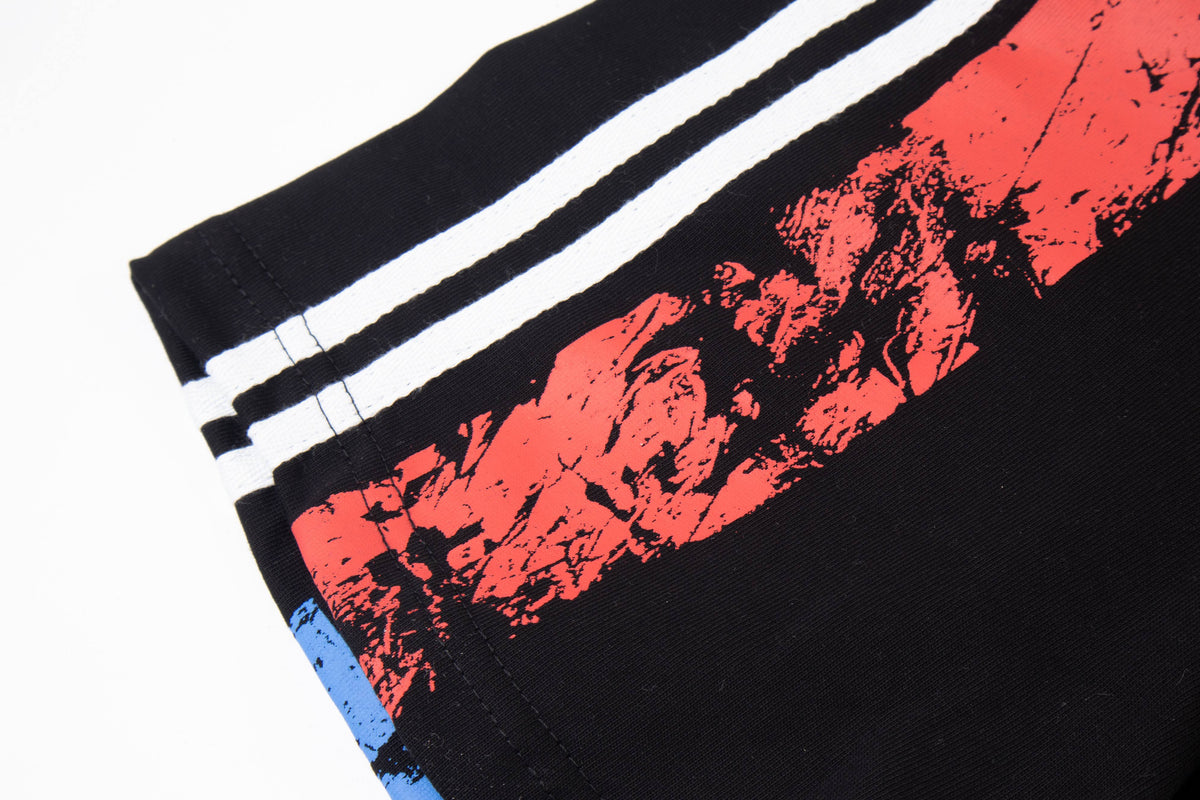 Madxmarx Layered Graphic Hooded Long Sleeve Tee