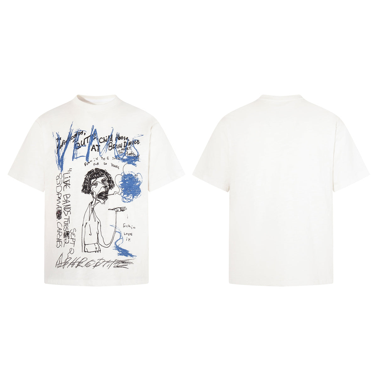 Madxmarx Abstract Sketch Graphic T-Shirt