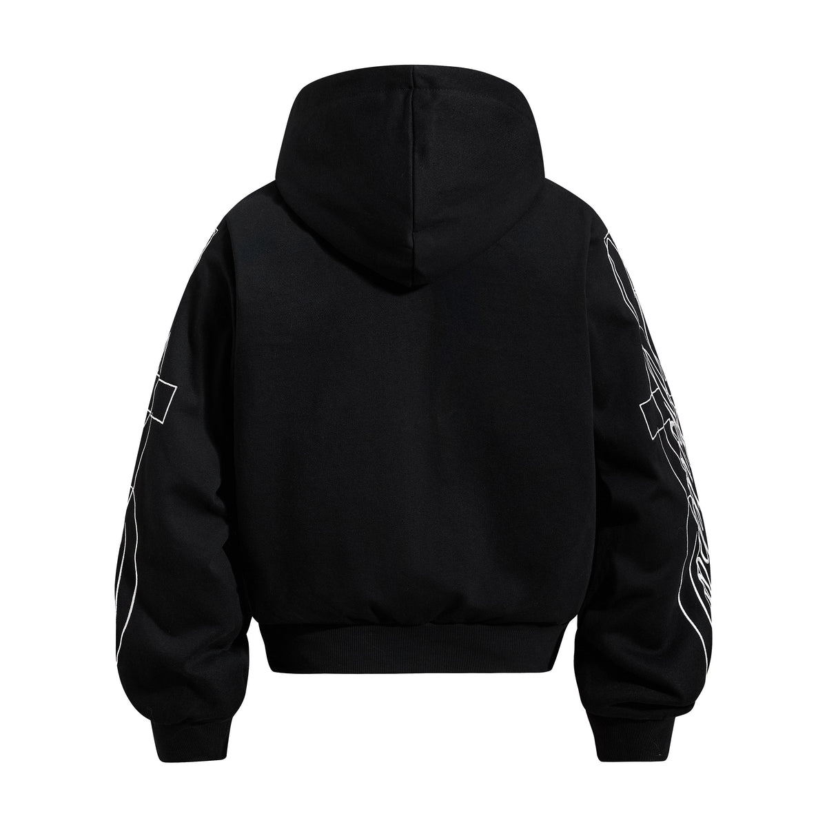 Madxmarx Horse Graphic Zip-Up Hoodie