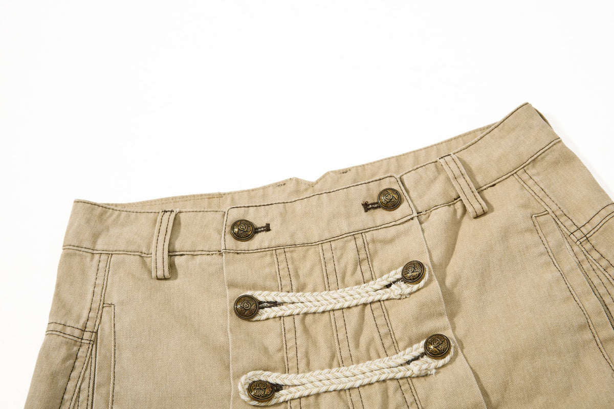 Madxmarx Military Rope Wide-Leg Pants
