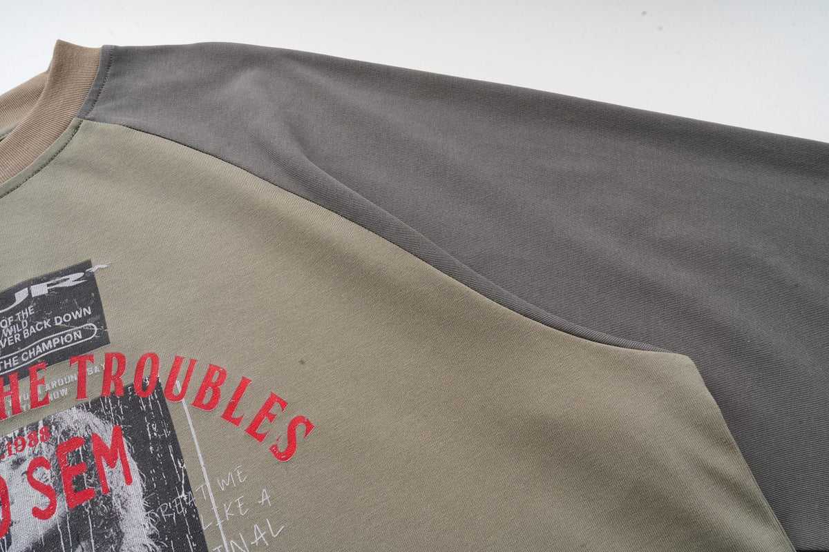 Madxmarx Raglan Graphic Long Sleeve Tee