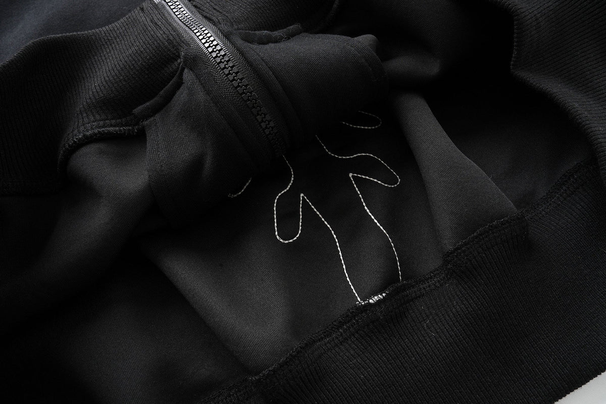 Madxmarx Skeleton Zip-Up Hoodie