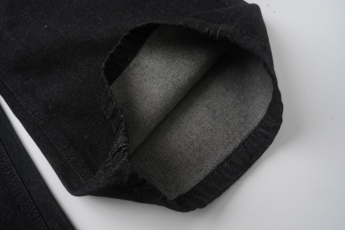Jeans de pierna ancha con gráfico de bolsillo cruzado Madxmarx