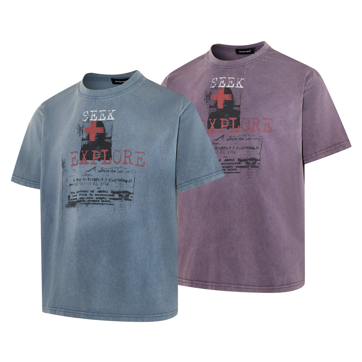 Madxmarx “Seek & Explore Washed Graphic Tee”