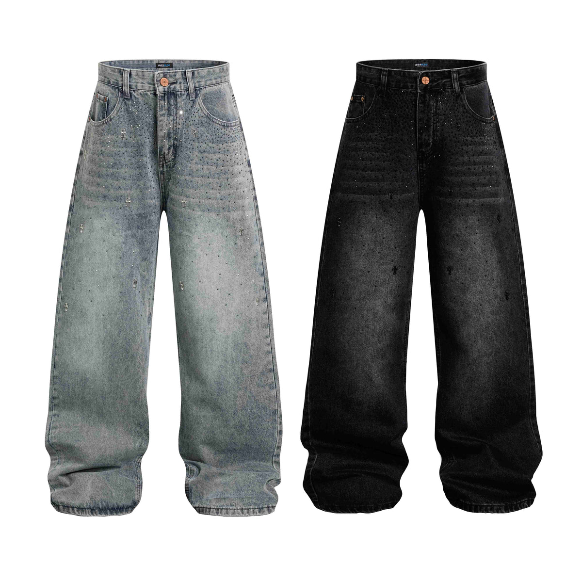 Madxmarx “Jeans de pierna ancha con lavado Stardust”
