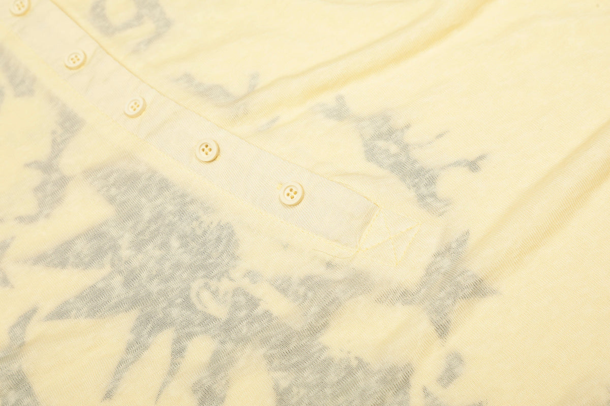 Madxmarx Graphic Long Sleeve Henley Tee