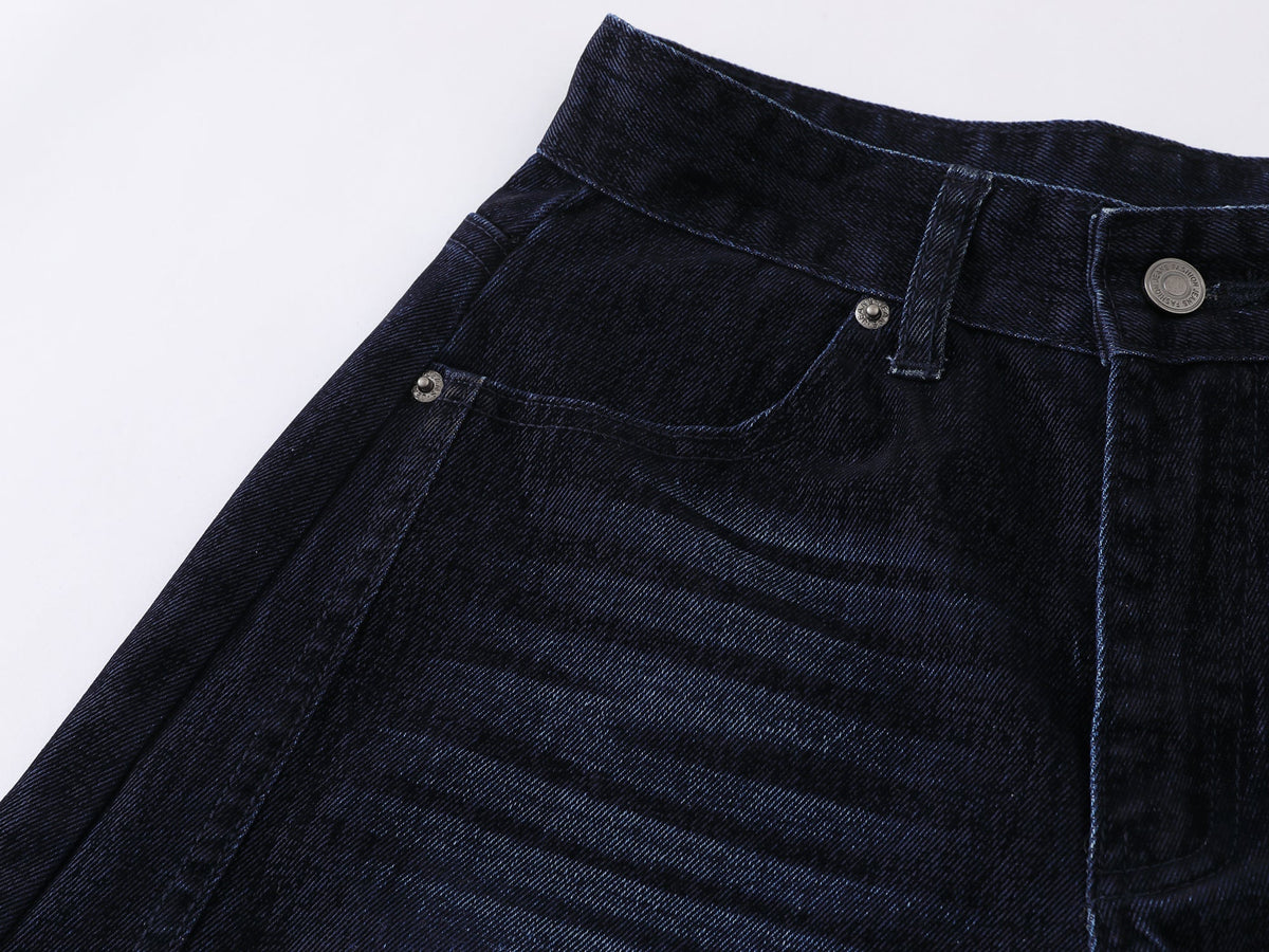 Calça Jeans Wide-Leg Madxmarx Azul Índigo Desbotado