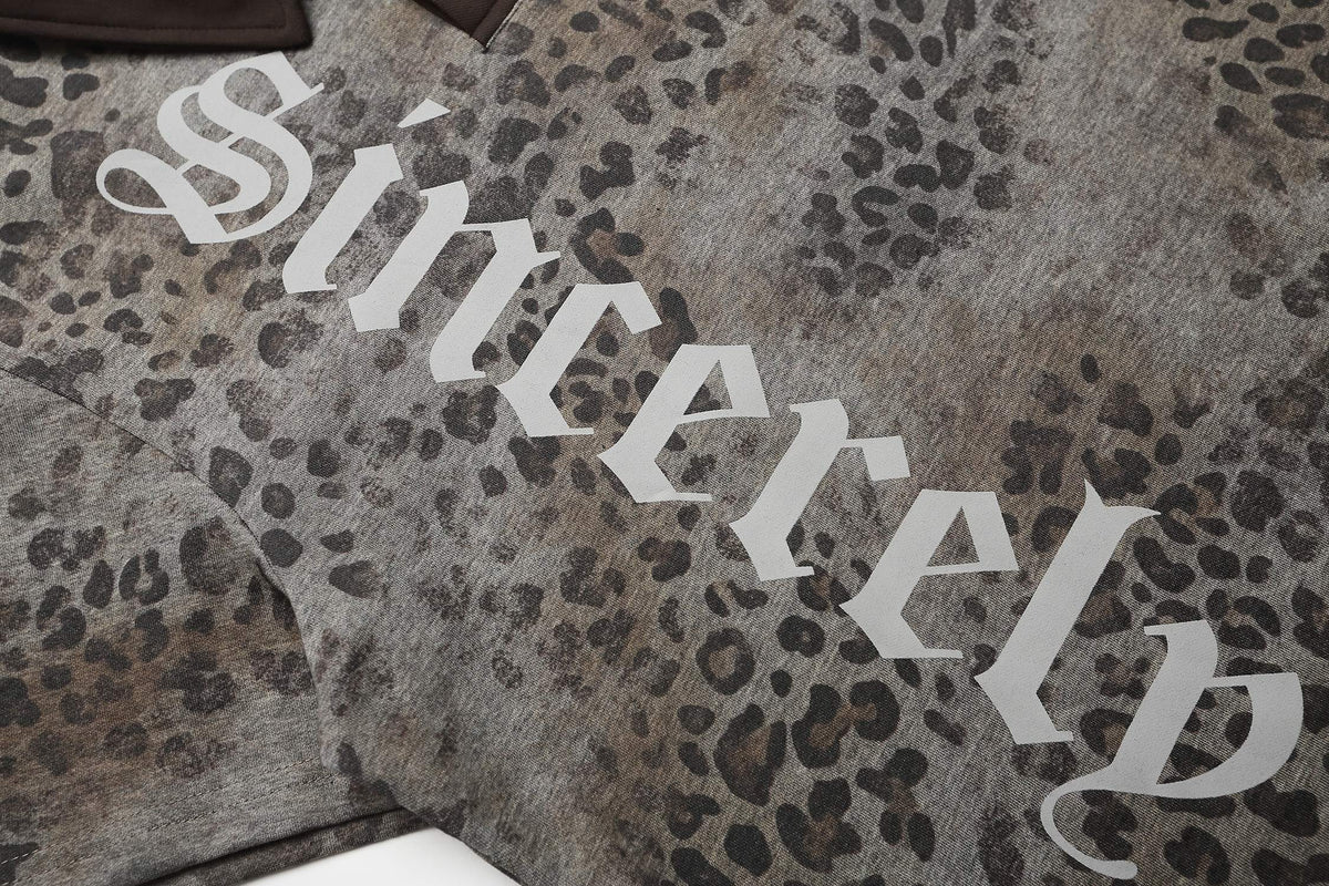 Madxmarx Leopard Gothic Polo Tee