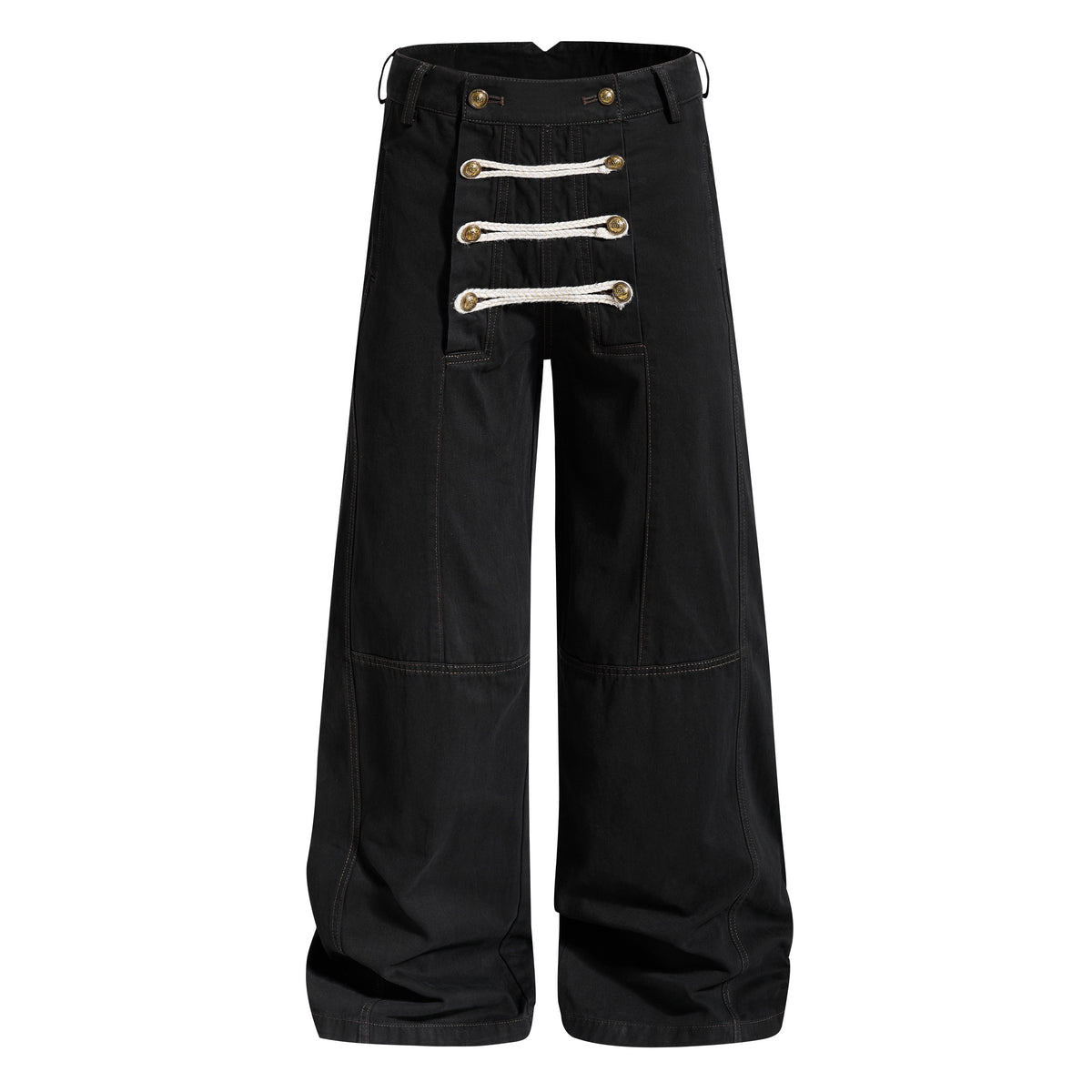 Madxmarx Military Rope Wide-Leg Pants
