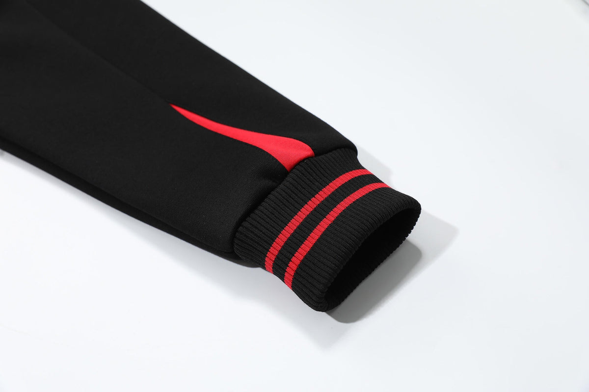 Madxmarx Sport-Stripe Graphic Fleece Hoodie