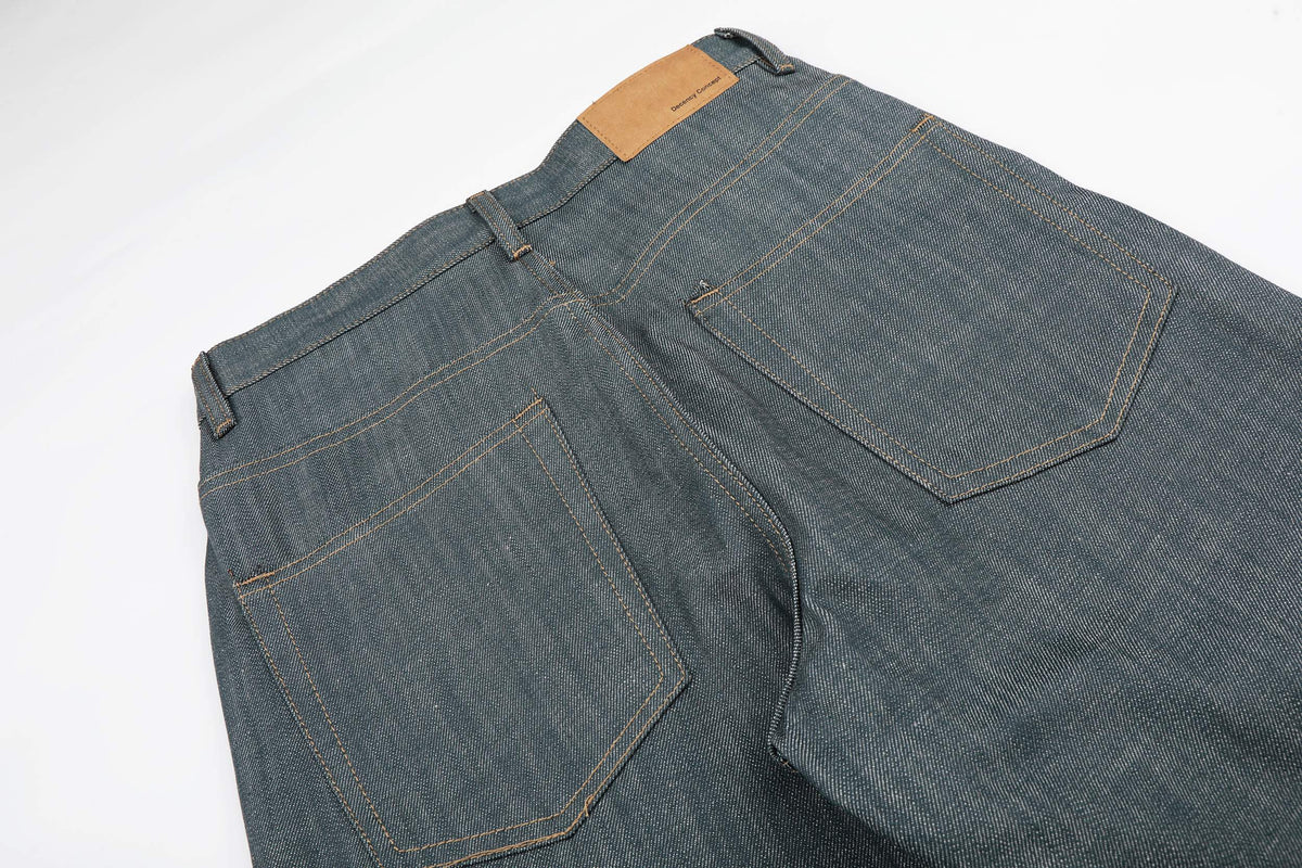 Madxmarx „Washed Grey Button Denim Jeans“