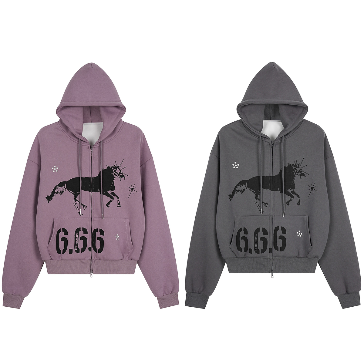 Madxmarx Graphic Zip Hoodie