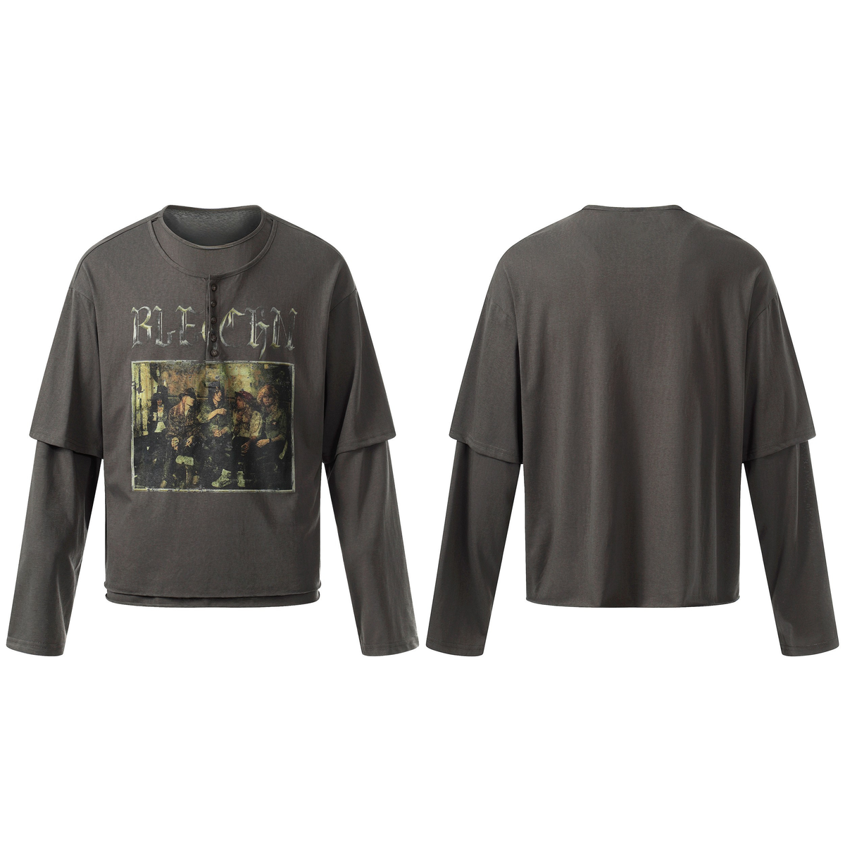 Madxmarx Layered Graphic Long Sleeve Tee