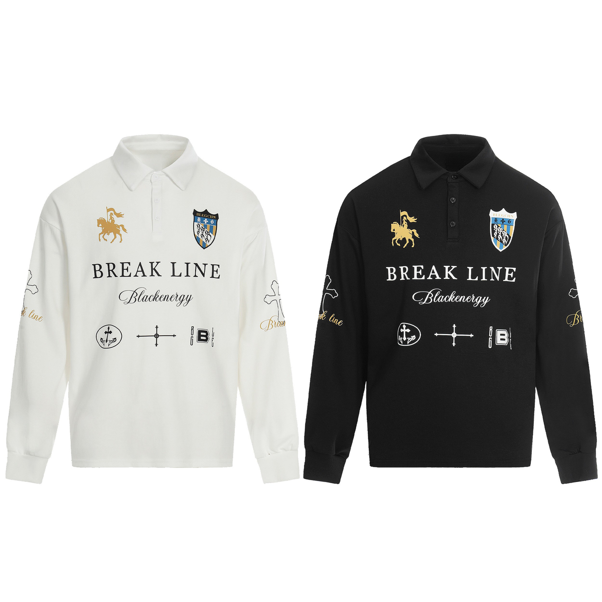 Madxmarx Break Line Graphic Polo