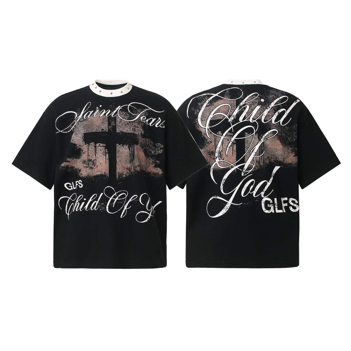 Madxmarx Cross Script Graphic Tee