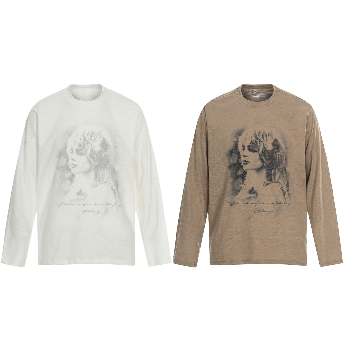 Madxmarx Vintage Portrait Graphic Long Sleeve Tee