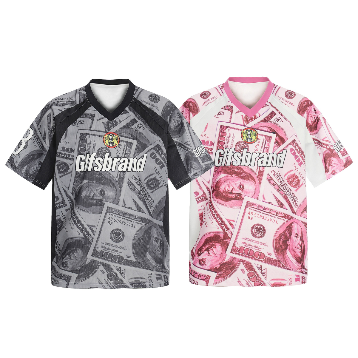 Madxmarx Dollar Print Mesh Jersey