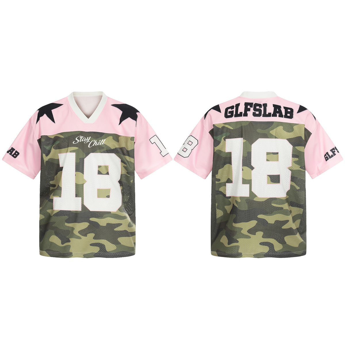 Madxmarx Pink Camo “18” Mesh Jersey