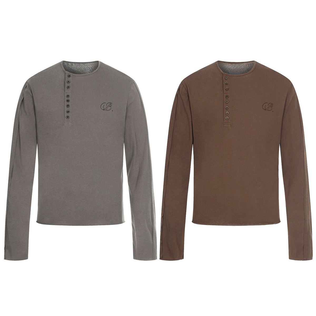 Madxmarx Classic Henley Long Sleeve Tee