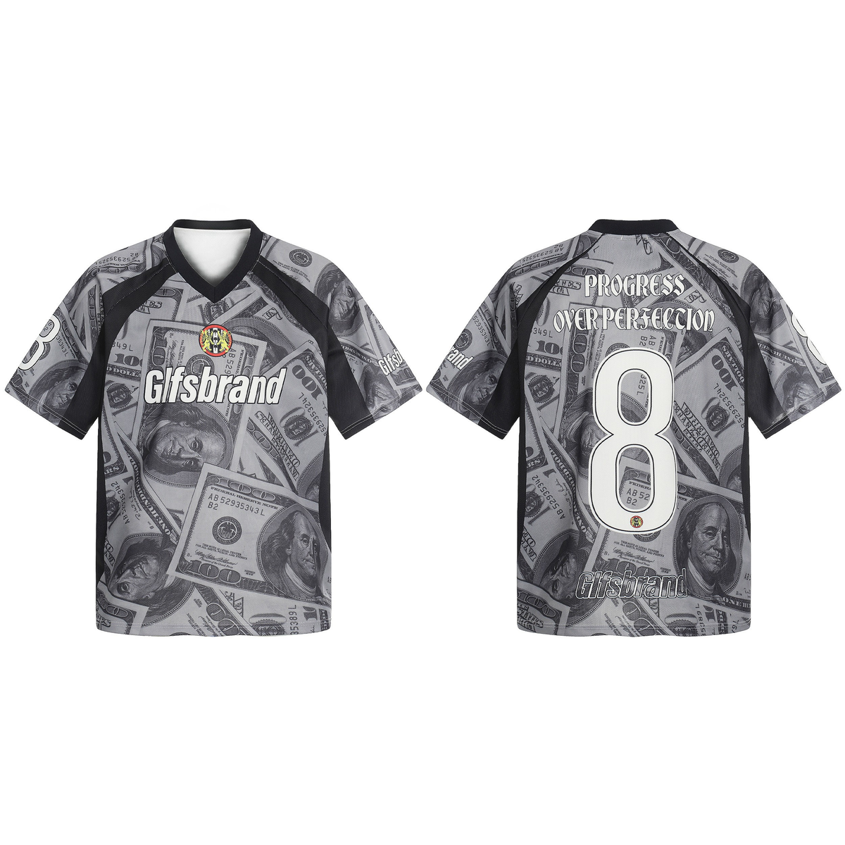 Madxmarx Dollar Print Mesh Jersey