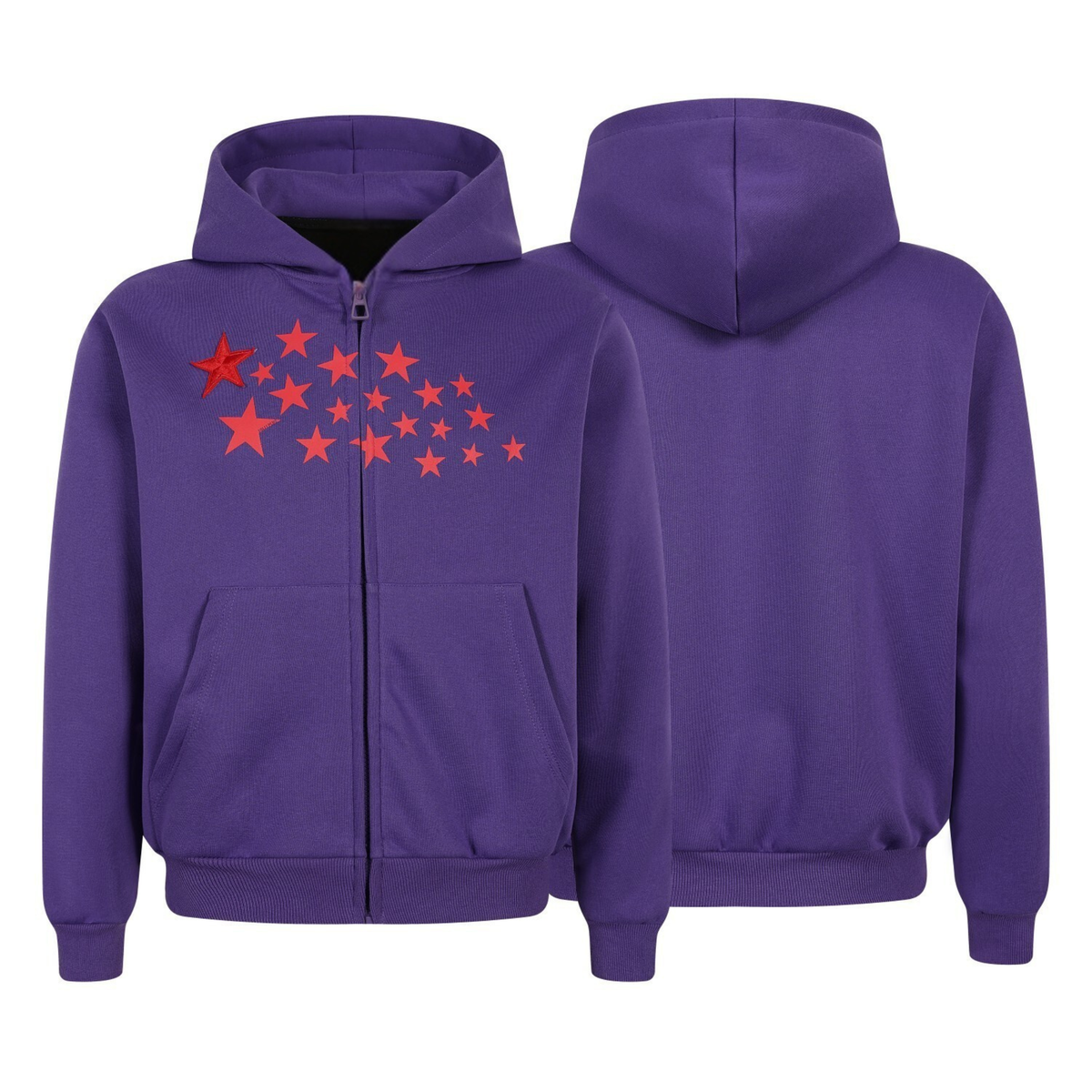 Madxmarx Star Graphic Zip Hoodie