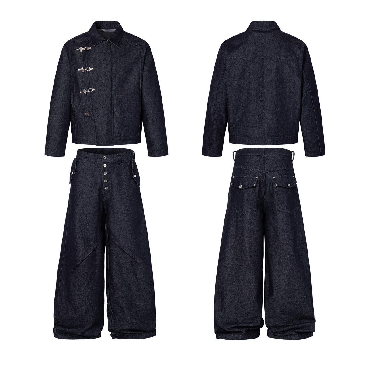 Pantalon en jean large à panneaux Madxmarx