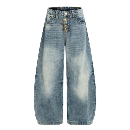 Pantalones de mezclilla estilo vintage de Madxmarx - XS / Azul