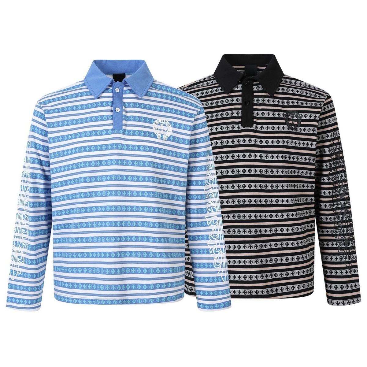 Madxmarx Heritage Stripe Long Sleeve Polo