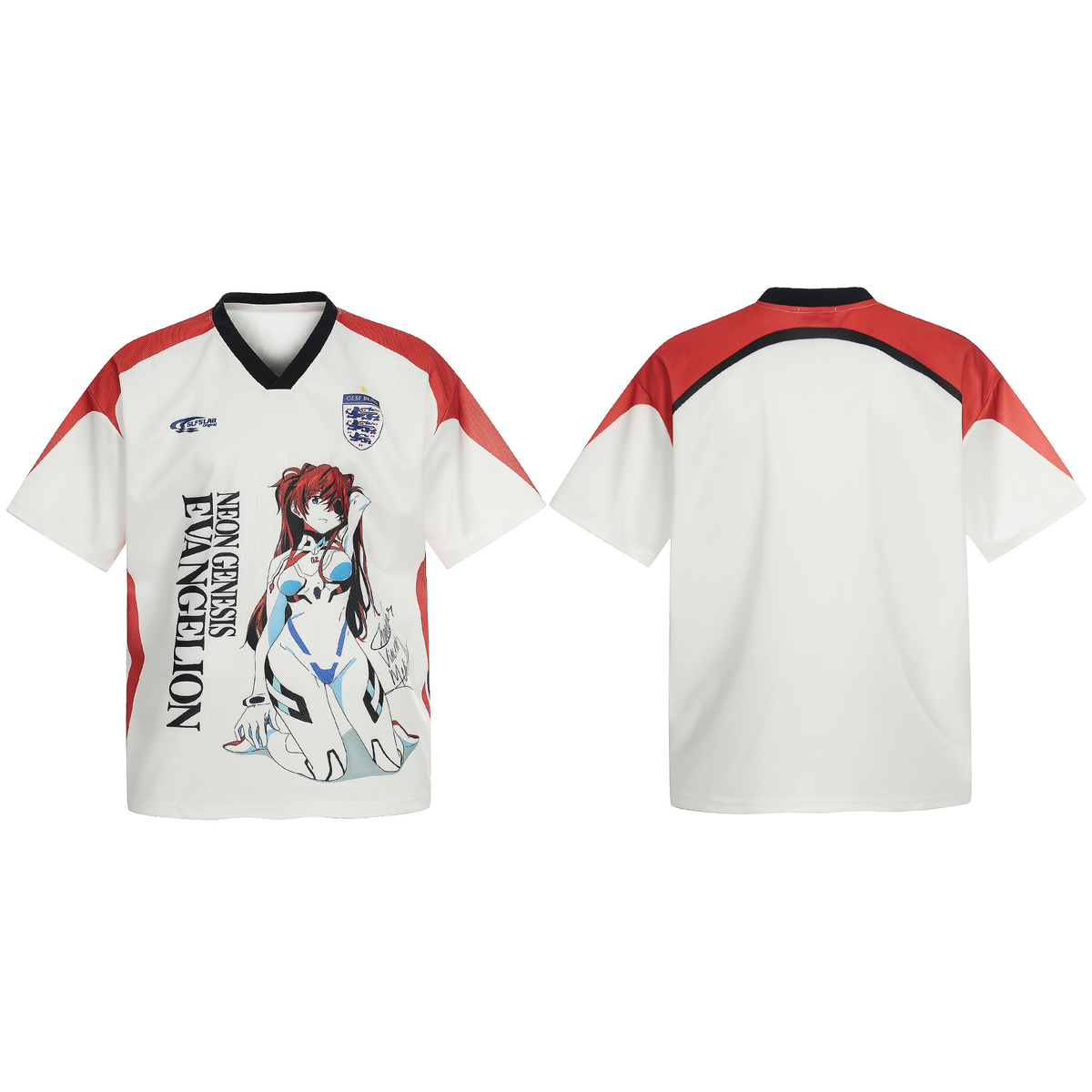 Madxmarx Anime Graphic Mesh Soccer Jersey