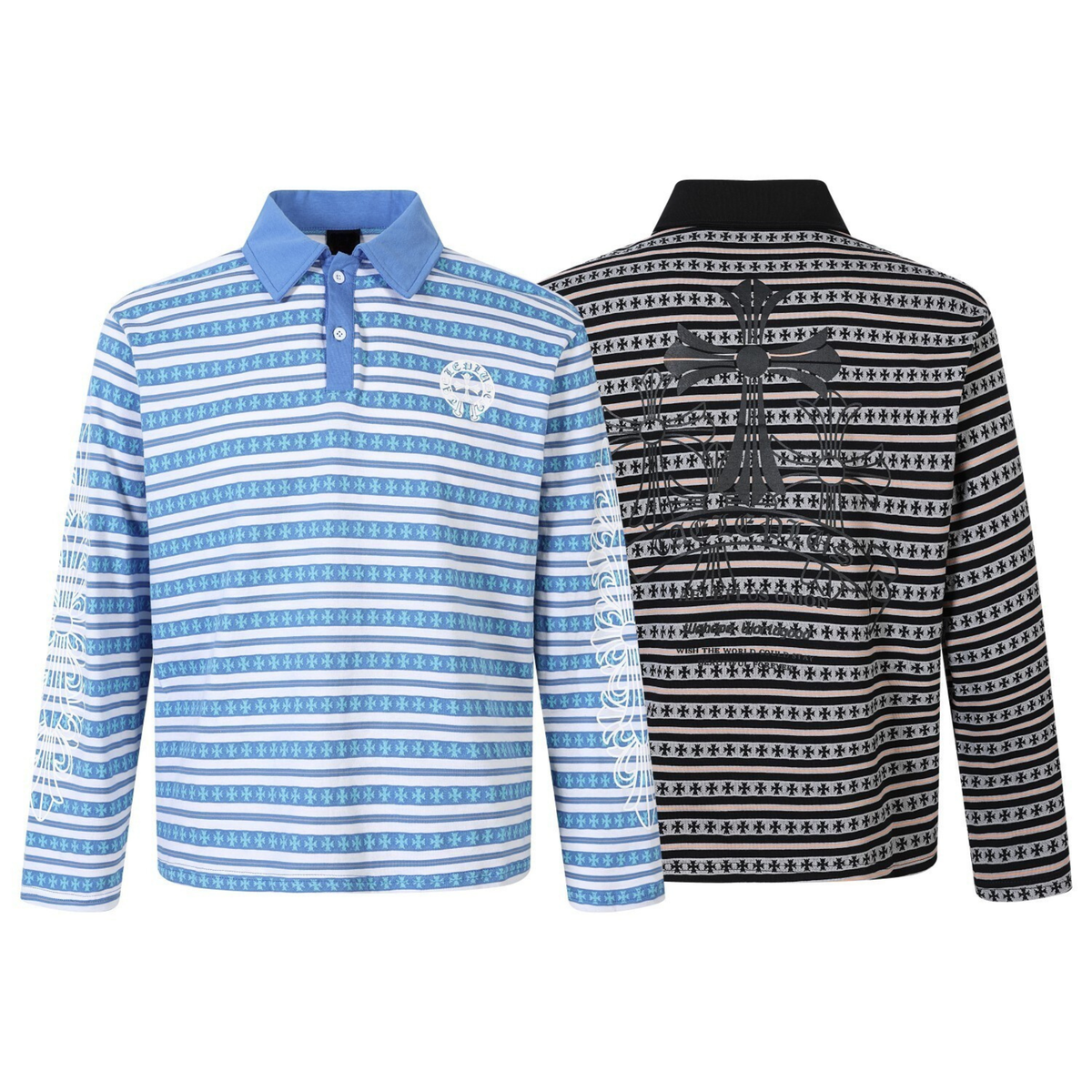 Madxmarx Heritage Stripe Long Sleeve Polo