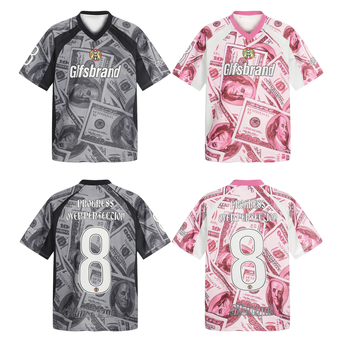 Madxmarx Dollar Print Mesh Jersey