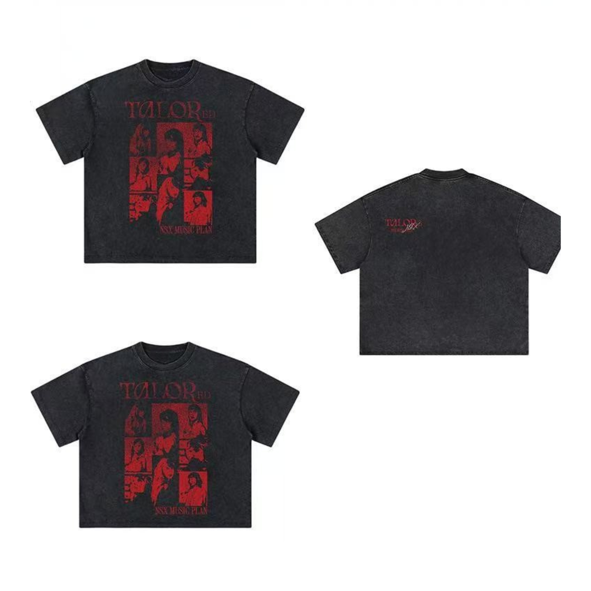 Camiseta gráfica roja Madxmarx Tailor