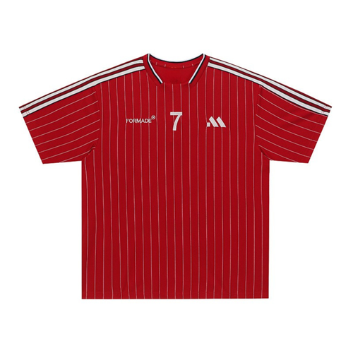 Madxmarx Pinstripe Performance Soccer Jersey - M / Red