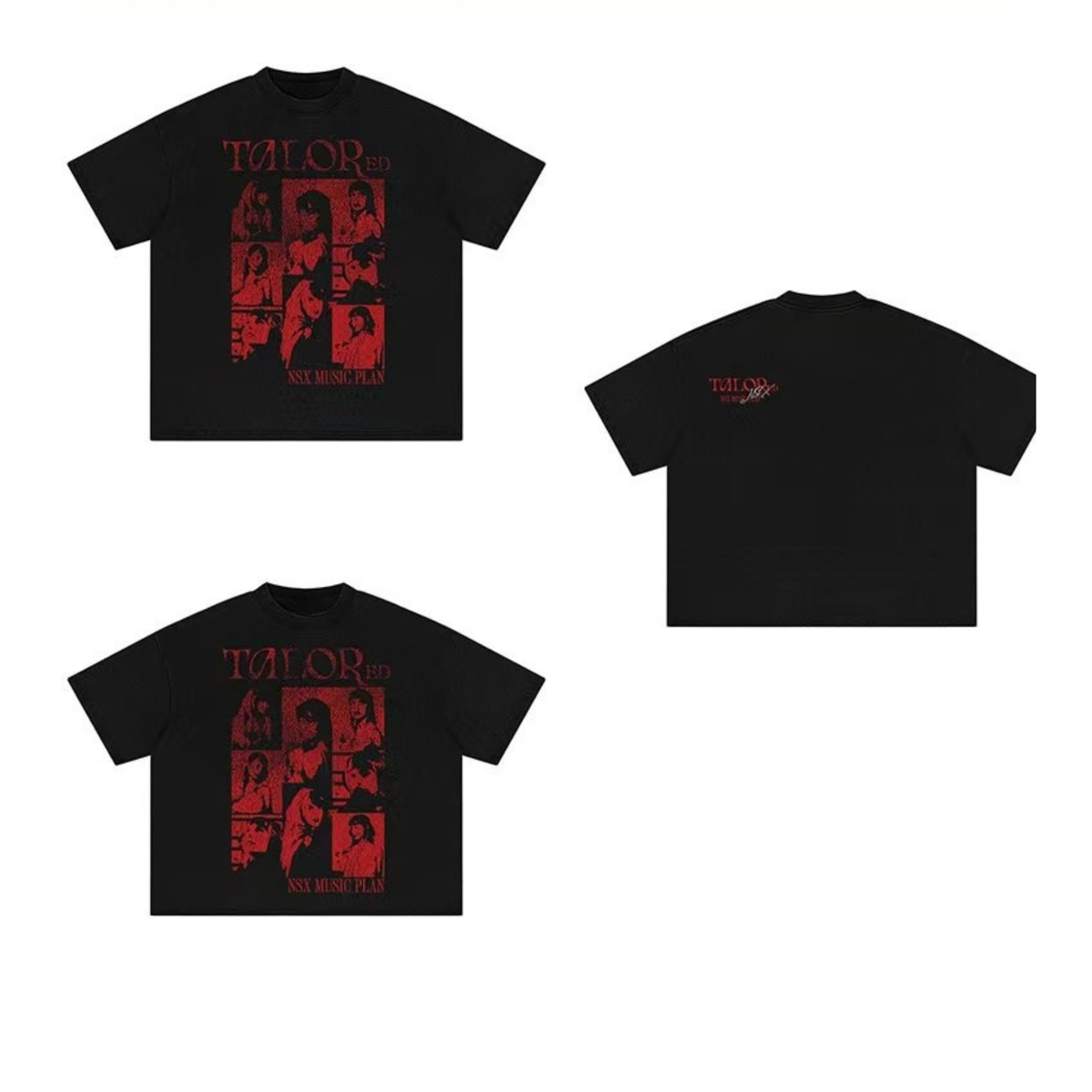 Camiseta gráfica roja Madxmarx Tailor