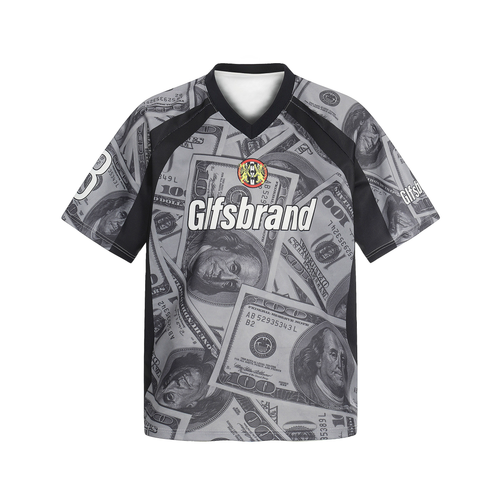 Madxmarx Dollar-Print-Mesh-Trikot - M / Schwarz