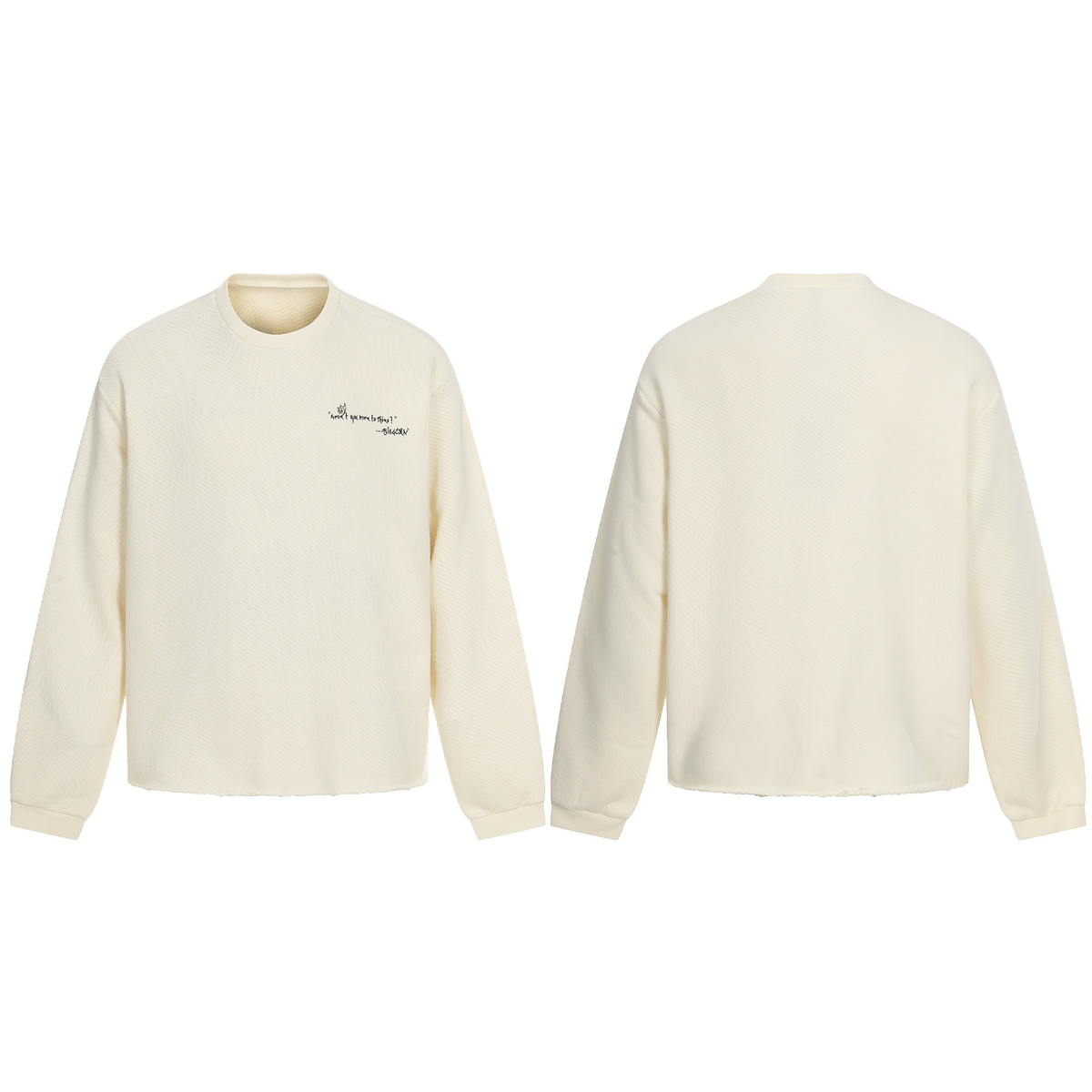 Madxmarx Graphic Textured Sweatshirt